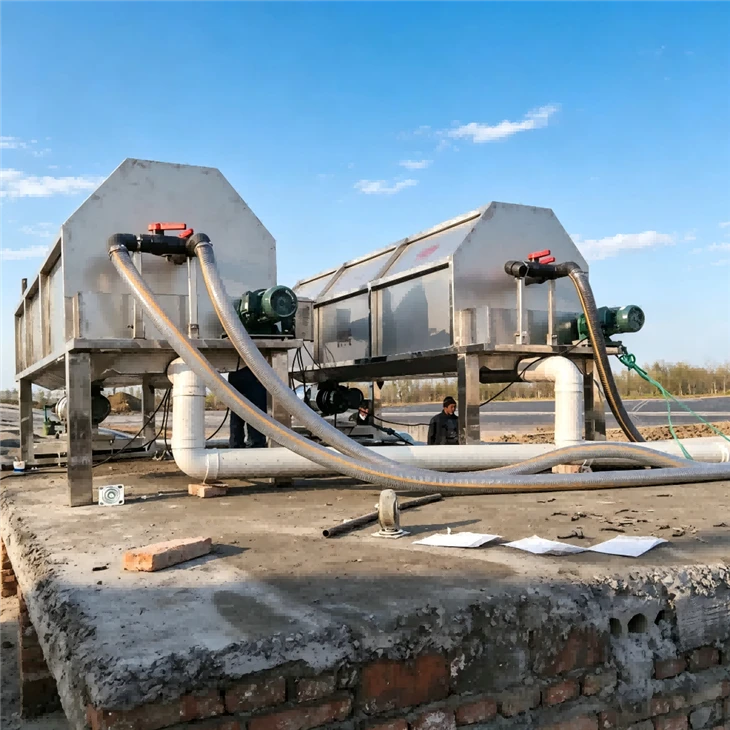 Industrial Screw Press Dewatering Machine For Livestock Manure Treatment high quality